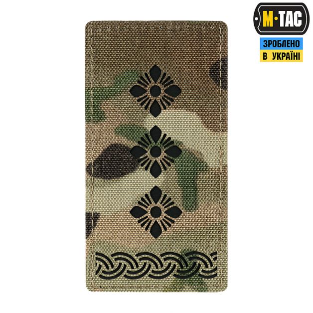 M-Tac погон на липучке полковник Multicam