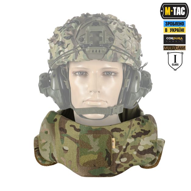 M-Tac Горжет сумісний з активними навушниками 1 клас захисту Elite Multicam