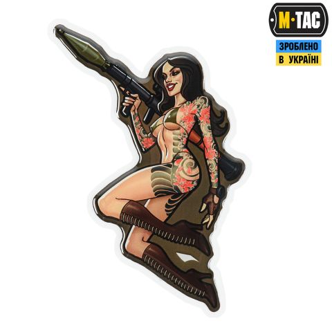 M-Tac наклейка об'ємна Tactical girl №9 РПГ Якудза 