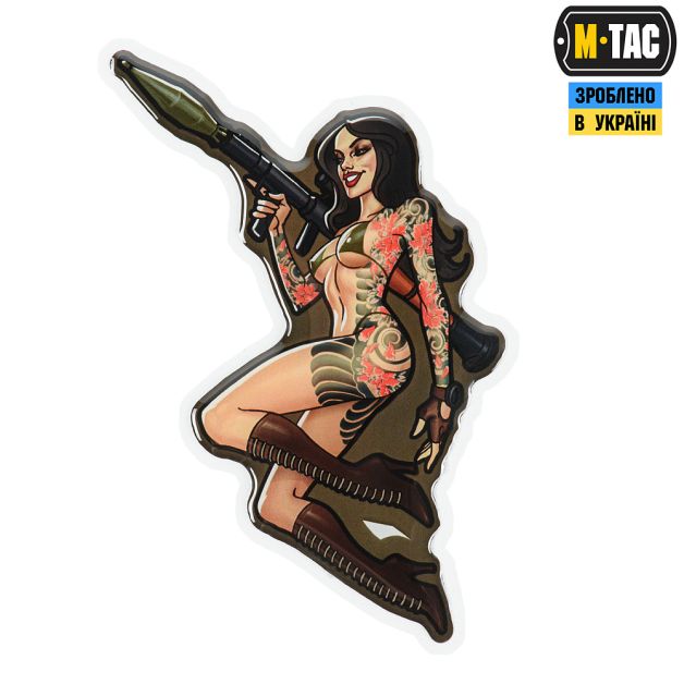 M-Tac наклейка об'ємна Tactical girl №9 РПГ Якудза 