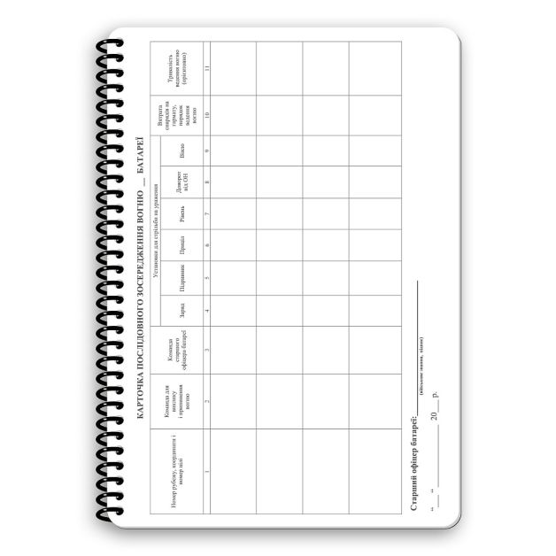 Ecopybook Tactical Блокнот Старшого офіцера батареї