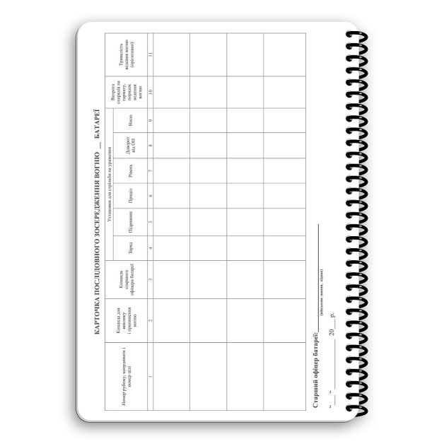 Ecopybook Tactical Блокнот Старшого офіцера батареї