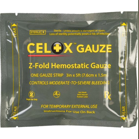 Celox Матеріал для тампонади Z-Fols 7,6см х1,5м
