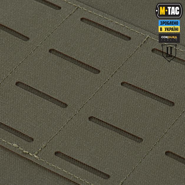 M-Tac фартук противоосколочный с баллистическим пакетом 2 класс Laser Cut XL Ranger Green