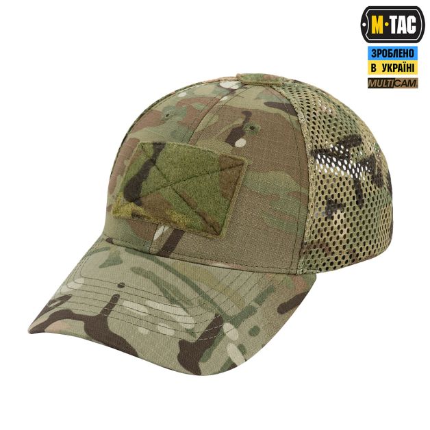M-Tac бейсболка тактическая с сеткой Азов NYCO Extreme Multicam
