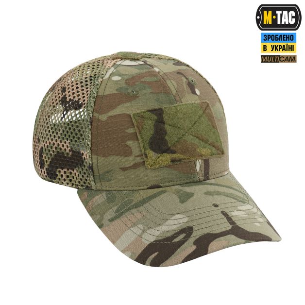 M-Tac бейсболка тактическая с сеткой Азов NYCO Extreme Multicam