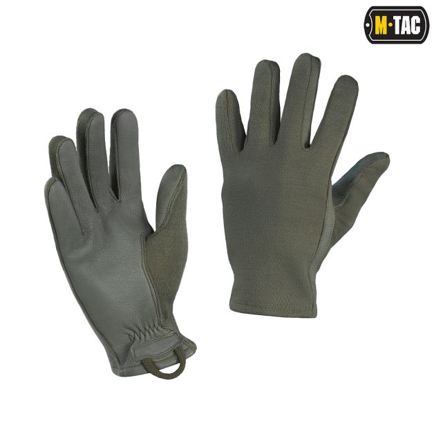 M-Tac перчатки Nomex Sport Leather Olive