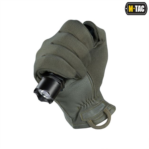 M-Tac перчатки Nomex Sport Leather Olive