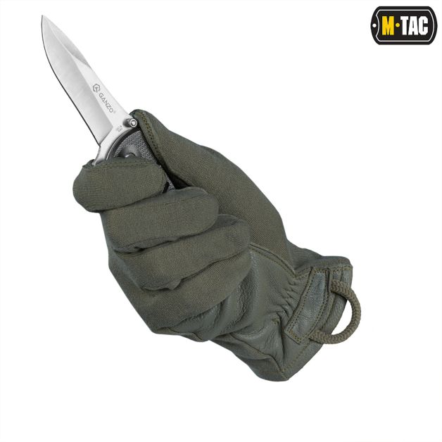 M-Tac перчатки Nomex Sport Leather Olive