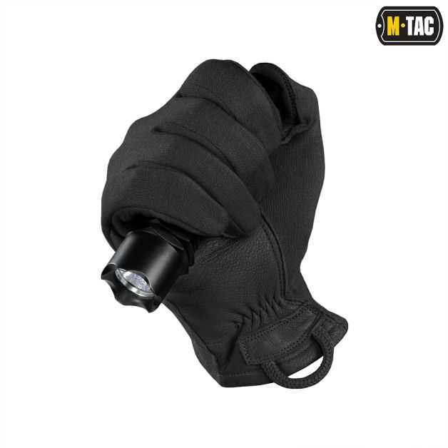 M-Tac перчатки Nomex Sport Leather Black