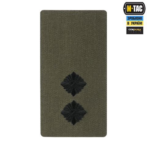 M-Tac погон на липучці Лейтенант (вишивка) Ranger Green