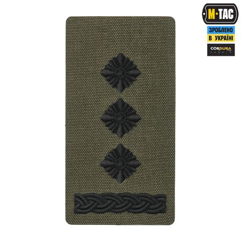 M-Tac погон на липучці Полковник (вишивка) Ranger Green