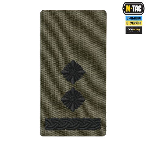 M-Tac погон на липучці Підполковник (вишивка) Ranger Green