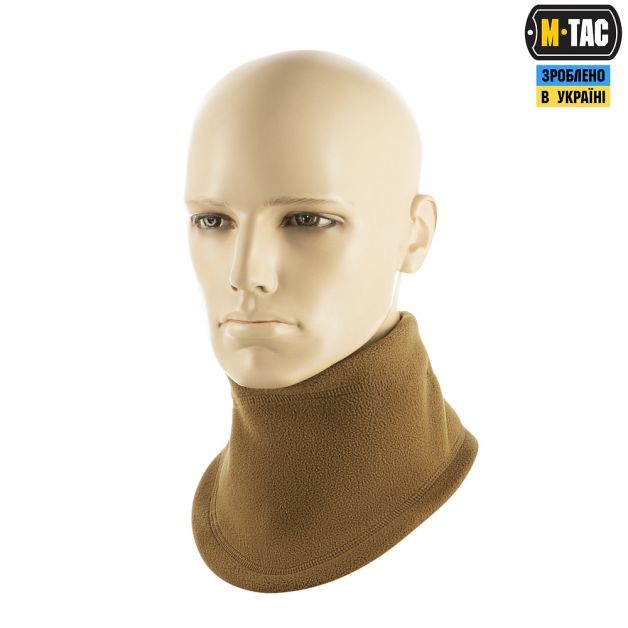 M-Tac шарф-труба анатомический с затяжкой Elite флис (320г/м2) Coyote Brown