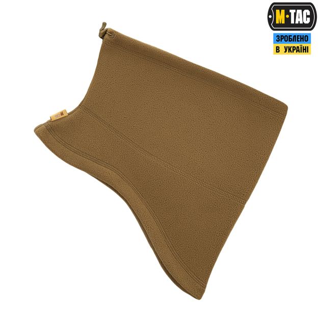 M-Tac шарф-труба анатомический с затяжкой Elite флис (320г/м2) Coyote Brown