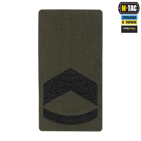 M-Tac погон на липучці Штаб-Сержант (вишивка) Ranger Green