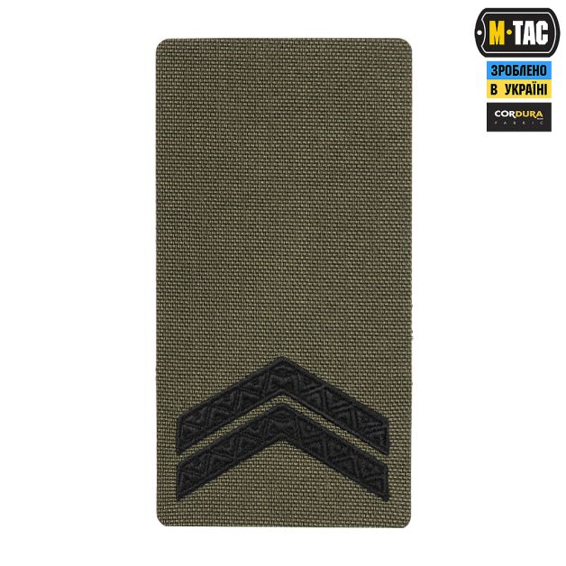 M-Tac погон на липучці Молодший сержант (вишивка) Ranger Green