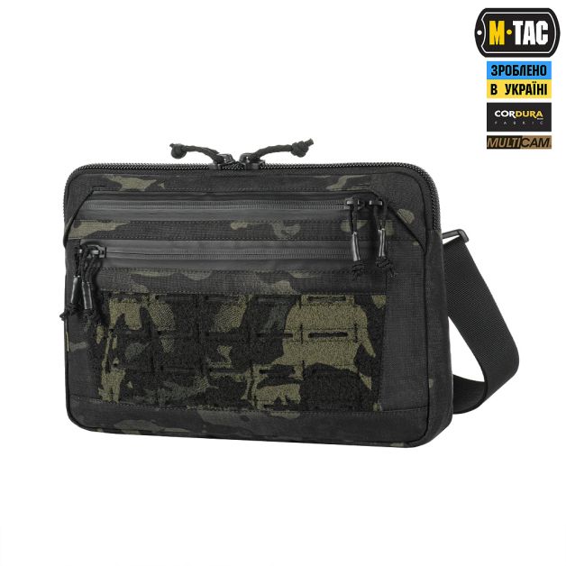 M-Tac сумка Admin Bag Medium Elite с липучкой Multicam Black/Black