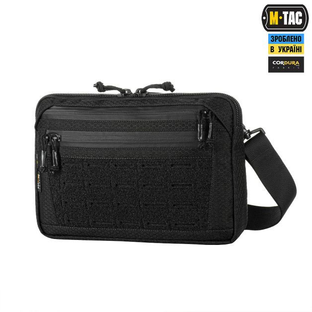 M-Tac сумка Admin Bag Medium Elite с липучкой Hex Black