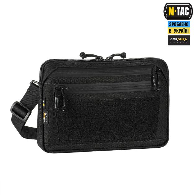 M-Tac сумка Admin Bag Medium Elite с липучкой Hex Black