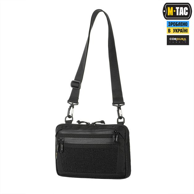 M-Tac сумка Admin Bag Medium Elite с липучкой Hex Black