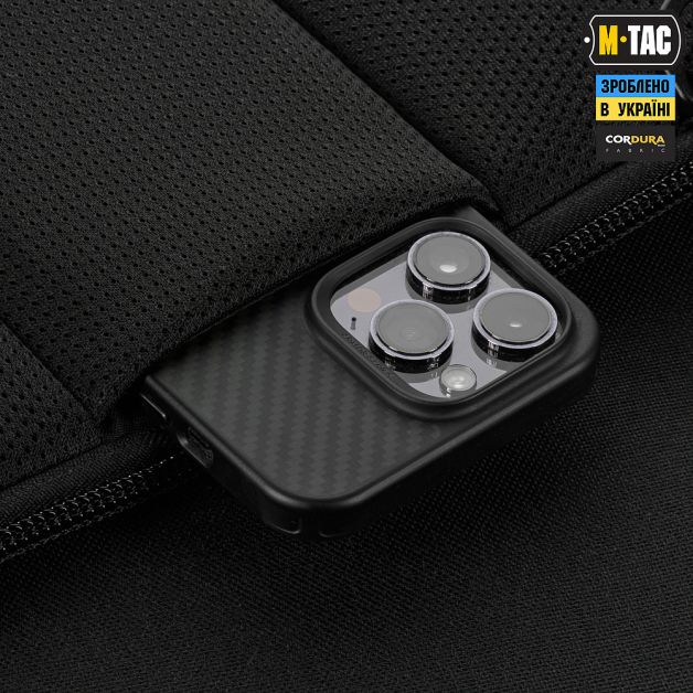 M-Tac сумка Admin Bag Medium Elite с липучкой Hex Black