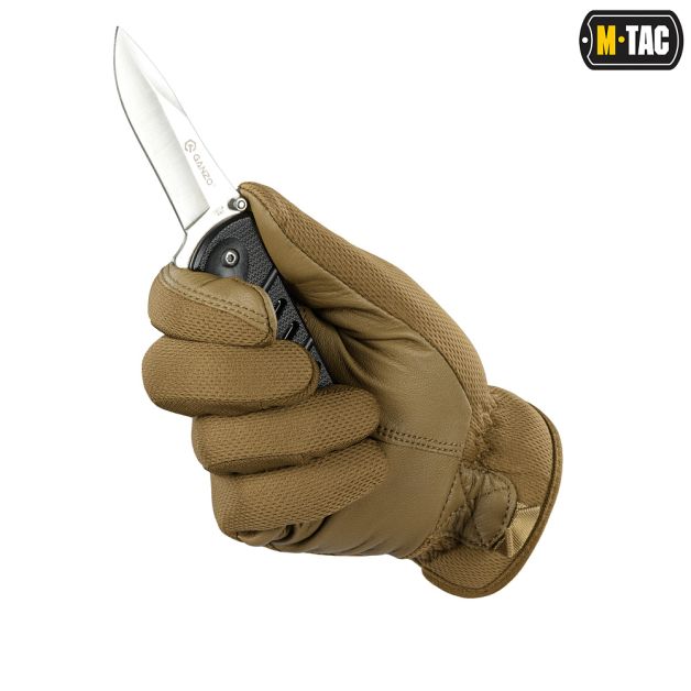 M-Tac перчатки Scout Tactical Mk.2 кожаные Coyote