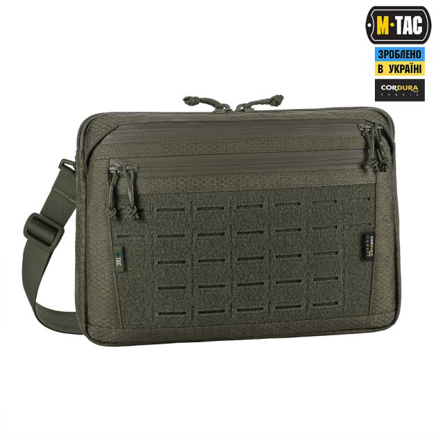 M-Tac сумка Admin Bag Large Elite с липучкой Hex Ranger Green