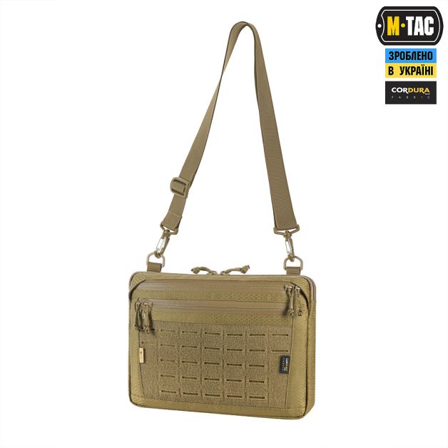 M-Tac сумка Admin Bag Large Elite с липучкой Hex Coyote