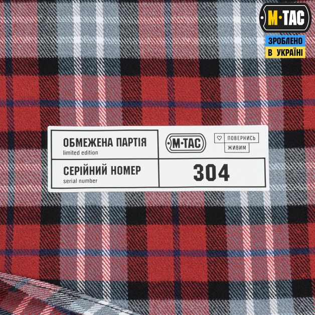 M-Tac рубашка Redneck Cotton Shirt Повернись Живим Red