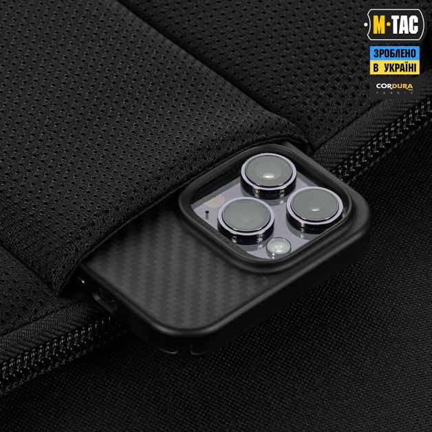 M-Tac сумка Admin Bag Medium Elite с липучкой Black