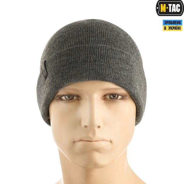M-Tac шапка тонка в'язка 100% акрил Grey