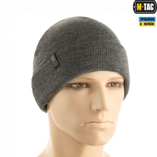 M-Tac шапка тонка в'язка 100% акрил Grey