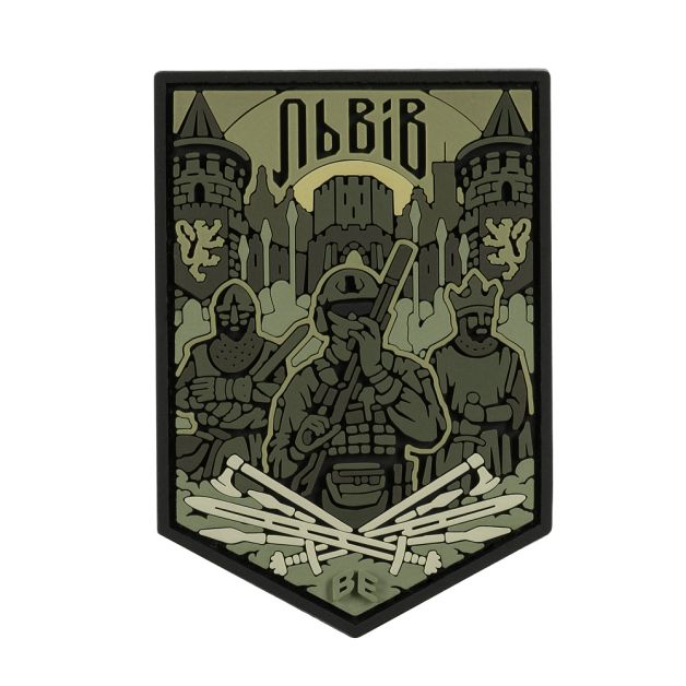 Brand Element нашивка Львів PVC olive