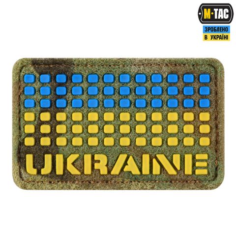 M-Tac нашивка Ukraine 50х80 Velcro/PVC Multicam