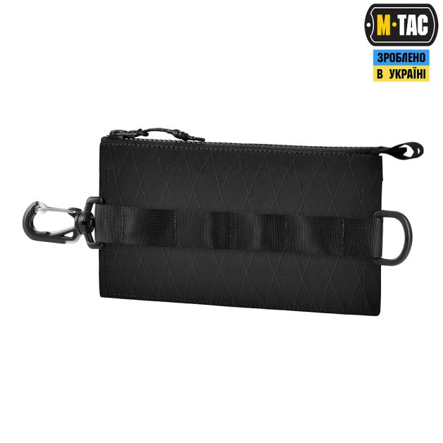 M-Tac кошелек с горизонтальный с карабином X-PAC Elite Black