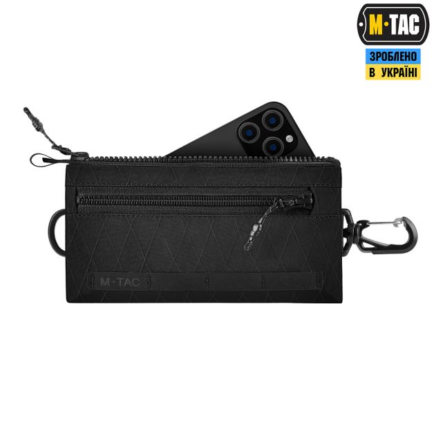 M-Tac кошелек с горизонтальный с карабином X-PAC Elite Black