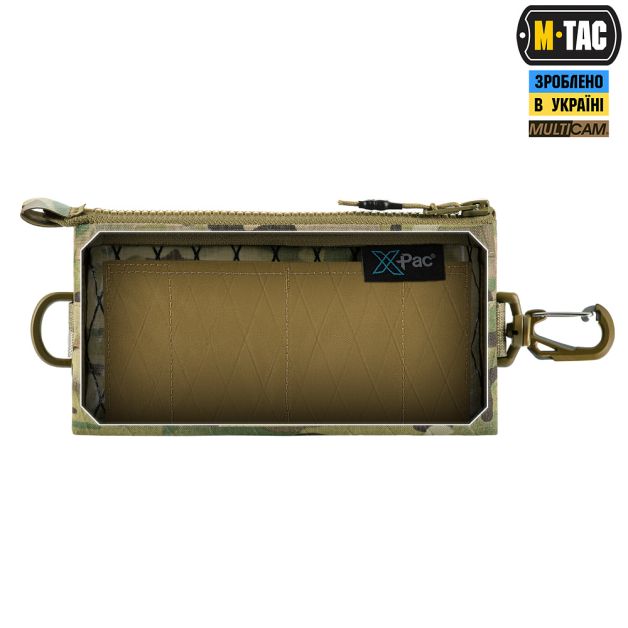 M-Tac кошелек с горизонтальный с карабином X-PAC Elite Multicam