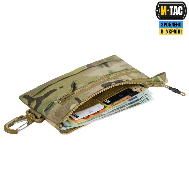 M-Tac кошелек с горизонтальный с карабином X-PAC Elite Multicam