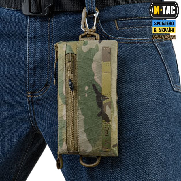 M-Tac кошелек с горизонтальный с карабином X-PAC Elite Multicam