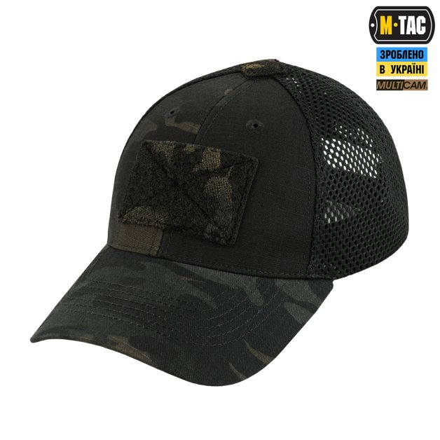 M-Tac бейсболка Elite тактическая с сеткой NYCO Extreme Multicam Black