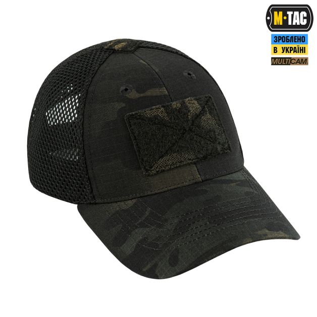 M-Tac бейсболка Elite тактическая с сеткой NYCO Extreme Multicam Black