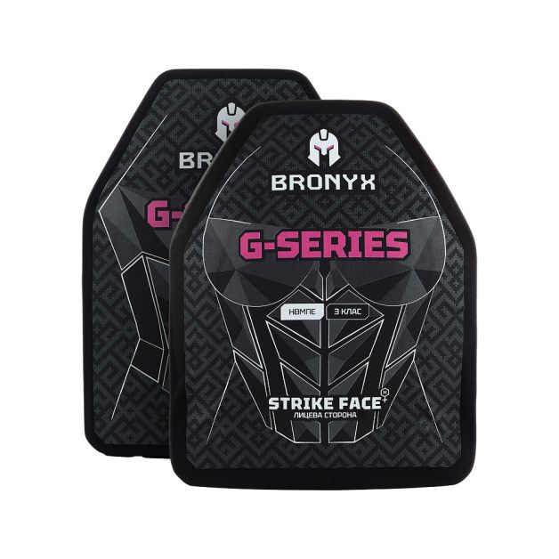 BRONYX комплект бронеплит (2 шт) G-Series (для жінок) 3-го класу розмір M