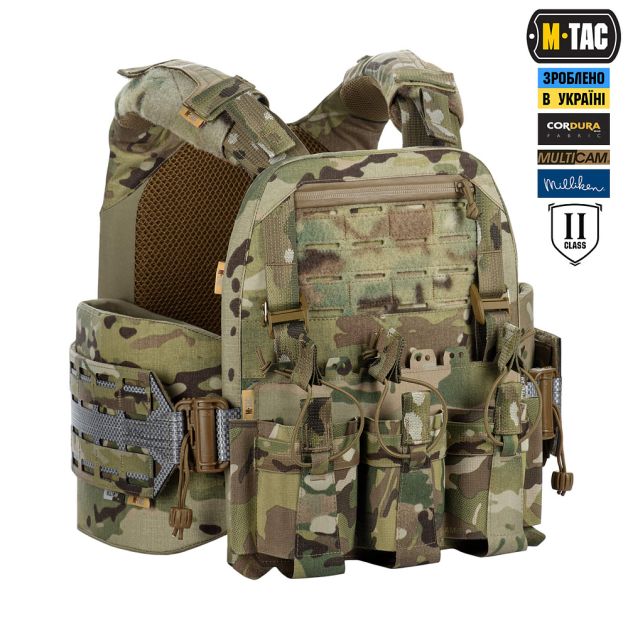 M-Tac плитоноска Cuirass Tiger Elite 2 клас захисту (розмір плити M) Multicam