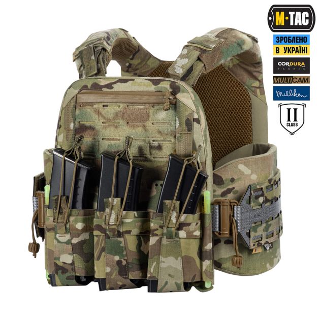 M-Tac плитоноска Cuirass Tiger Elite 2 клас захисту (розмір плити M) Multicam