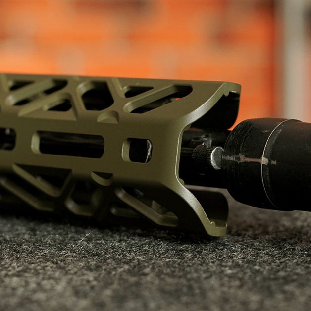 Крук цівка для АК довге с кріпленням та довгим верхнім містком M-Lok OD Green (1U004B)