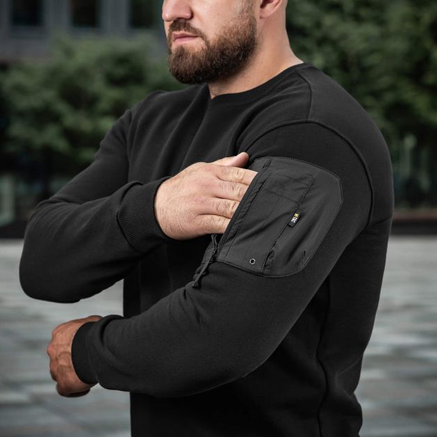 M-Tac світшот Nylon Pocket Cotton Hard Black