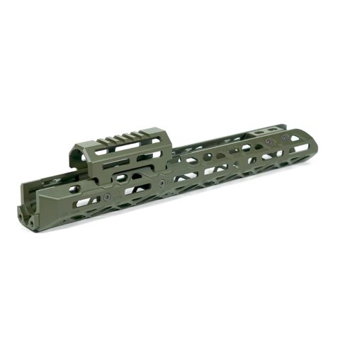 Крук цевье для АК длинное с креплением M-Lok и коротким мостом OD Green (1U004A)