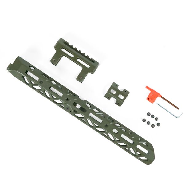 Крук цівка для АК довга с кріпленням M-Lok та коротким містком OD Green (1U004A)
