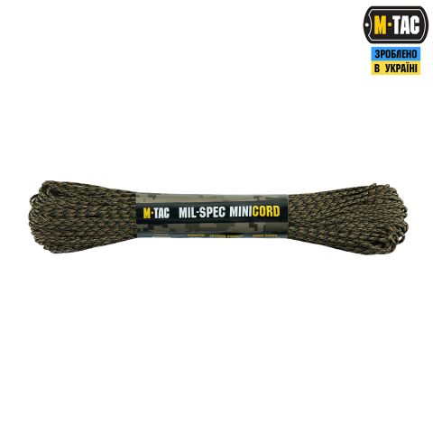 M-Tac паракорд Minicord Mil-Spec 30m Woodland Marpat